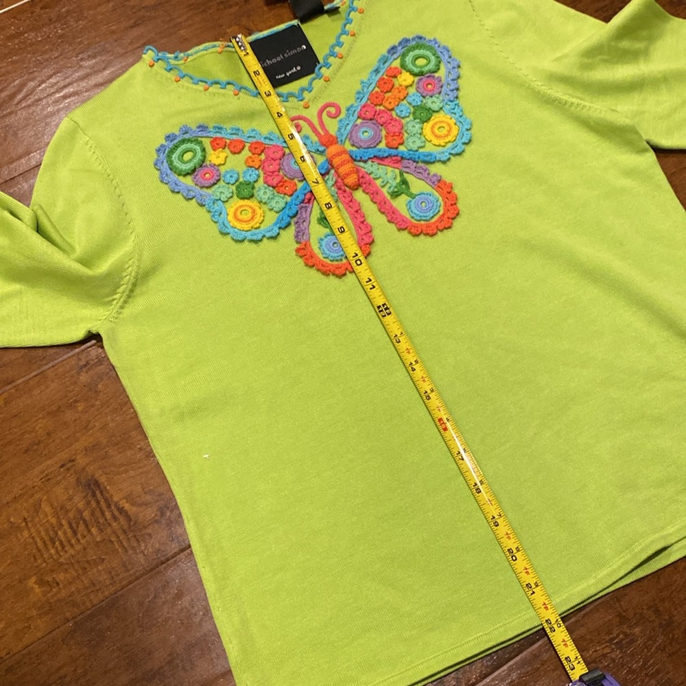 NWT Michael Simon Butterfly Sweater - Picture 12 of 12